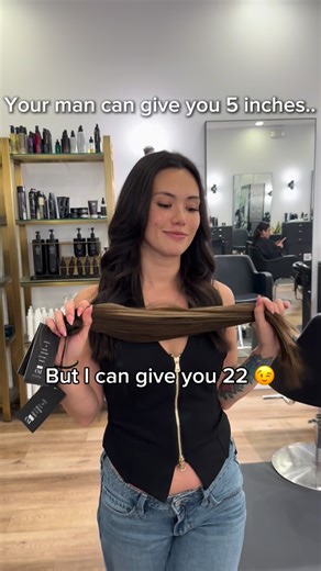 Destiny Corporal on Instagram: "Ladies: don’t be afraid to slide into my DMs. 22 inches of hair extensions don’t install themselves 😮‍💨 #covetandmaneextensions #limonsalon #hairextensionspecialist #hellosunshinedestiny #sanjosehairextensions"
