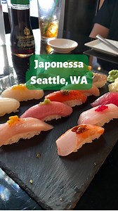 I’ve been going to @japonessaseattle for years now and I always have such a great time! They’re a Japanese restaurant with a Latin flair, making the flavors pretty unique! I love that for the month of July, they’re having Taylor Swift inspired menu items, like the Reputation roll and Bejeweled drink 🤩 My favorites were the Hamachi Usu, Tempura plate and the Omakase 🤤 LET’S EAT! 🩷 #japonessa #japonessasushicocina #seattlewa #seattlewashington #visitseattle #downtownseattle #seattlefood #seattl