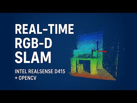 Real-Time RGB-D SLAM with Intel RealSense D415 and OpenCV (Python, Open3D)