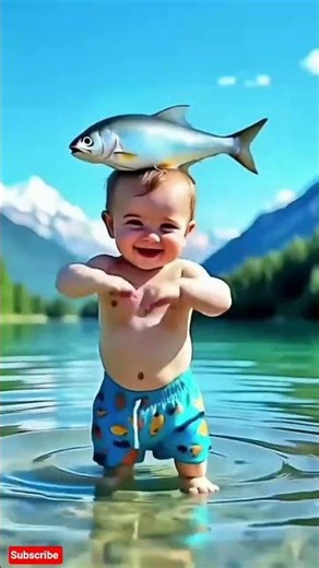 🐟 Kids with Fish Dance Moves 💃 Funniest Ever! #Shorts #hortffed