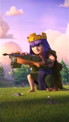 Animation vs Gameplay Archer Queen The Target #clashofclans#coc#shorts