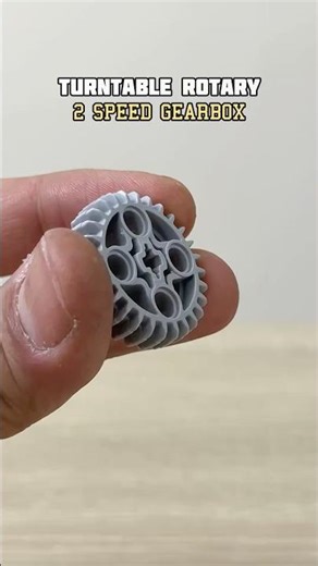 Turntable Rotary 2 Speed Gearbox #lego #legotechnic #mechanical #gearbox #engineering