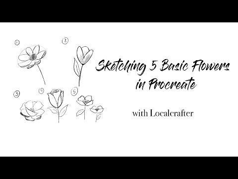 Procreate Tutorial: How to draw easy flowers in Procreate