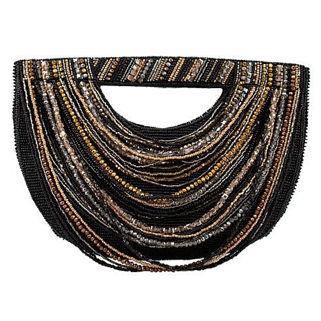 "As Is" Mary Frances Hand-Beaded Multistrand Crossbody Clutch | HSN