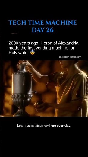 First Ever Vending Machine Invented 2000 Years Ago! 🤯 #engineering #innovation