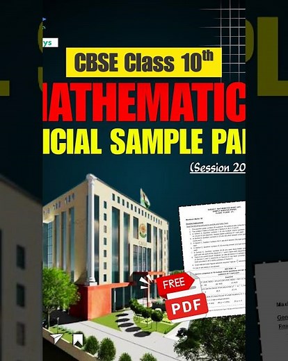 CBSE Class 10 Maths Basic Sample Paper 2027 PDF Download ⚡ | Marking Scheme & Solutions 🔥