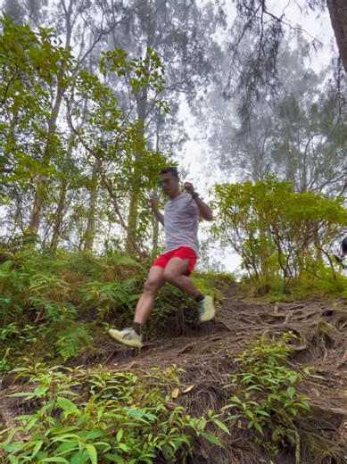 Experience ASMR Downhill Trail Running in Nature