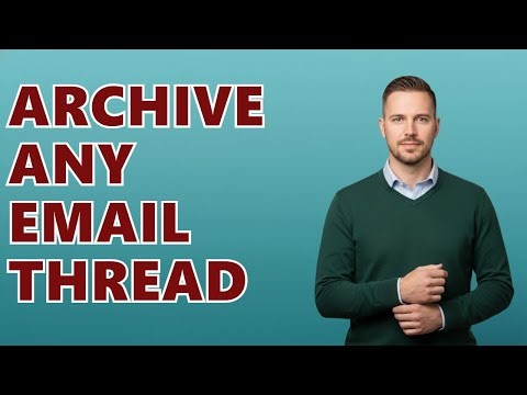 How To Save An Email Thread In Outlook?