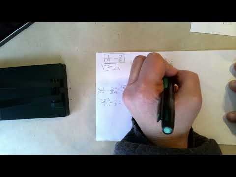 Simplifying complex fractions example short form