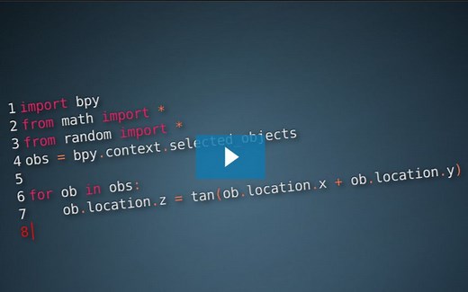关于Blender的Python脚本介绍