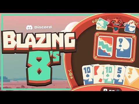 IT'S LIKE UNO, BUT YOU CAN PLAY IT ON DISCORD! - Blazing 8s (4 player gameplay)