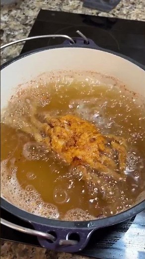 Frying soft-shell crab!