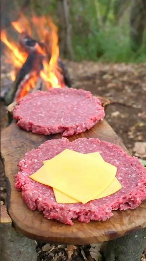 Perfectly Grilled Beef Burger Loaded With Melted Cheese Inside