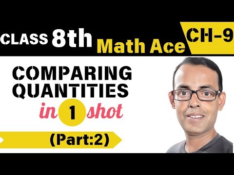 Comparing Quantities🔥viral Class 8 |Part-2 | Math Ace Prime