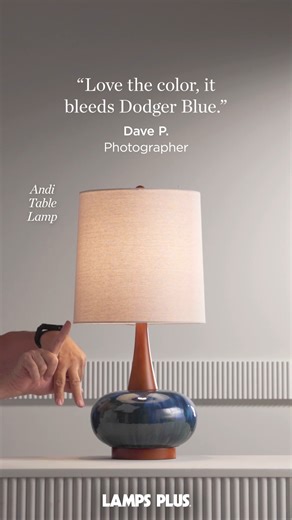 Light what you love 🌟 Our co-workers hand-picked their favorite lamps from our new and latest arrivals, and we want them all 🤩 Which lamp would go best in your home? #myLampsPlus Find your own personal favorite: https://bit.ly/40hdKMy Featured: Lyrah Green Ceramic Table Lamp- Style 4349F Hobnail White Ceramic Table Lamps Set of 2- Style 4222F Andi Wood & Blue Ceramic Table Lamp- Style 4351F Camel Boucle Shade Earthen Jug Glass Table Lamp- Style 1156J | Lamps Plus