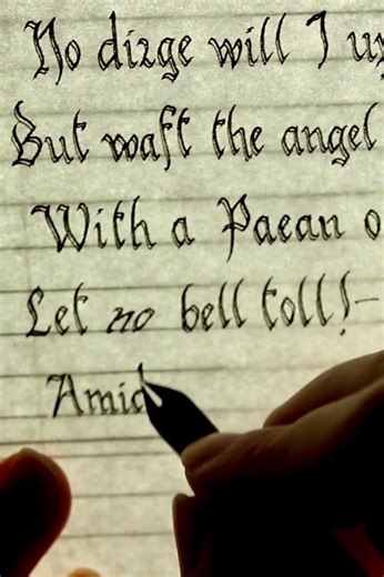 Handwriting E. A. Poe’s “Lenore” Part 12