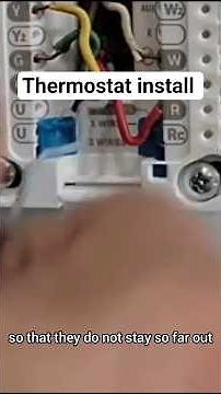 Smart thermostat wiring in 60 seconds #automobile #SmartHome #DIY #HomeAutomation