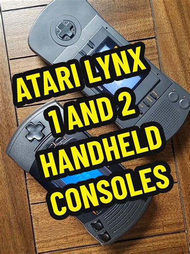 Atari Lynx 1 and 2 handheld consoles. Which style do you prefer? #atari #gaming #retro #videogames #90s