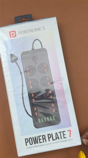Portronics Power Plate 7 Unboxing ⚡ 8 Sockets + 6 USB Power Strip | Worth ₹748?