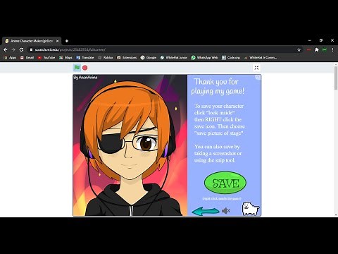 Custom Anime Character - Scratch.mit.edu