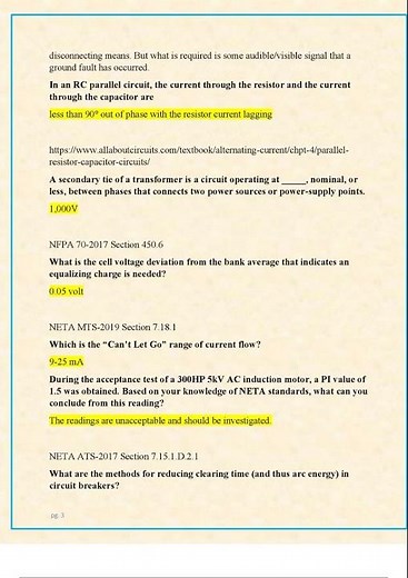 Level 3 NETA ETT Electrical Testing Technician Certification Exam 2025
