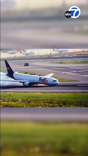 Boeing cargo plane lands on its nose after front landing gear fails