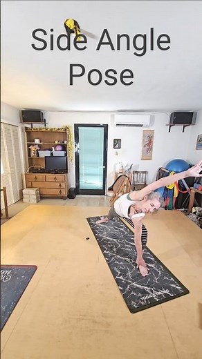 Yoga at 70 | Side Angle Pose for Strength & Flexibility #yogaover70 #longevity
