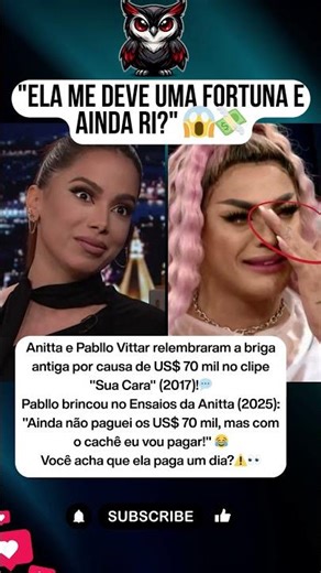 Anitta e Pabllo Vittar relembram briga por dívida de US$ 70 mil 💰