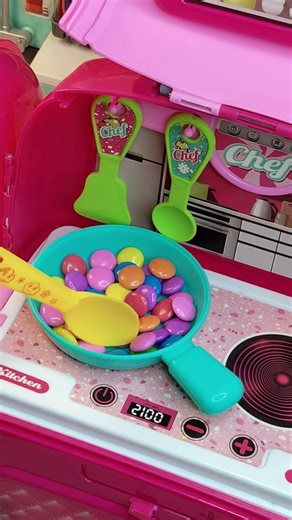 ASMR Toy Kitchen 💎🍳 – Gems Fry Play Set