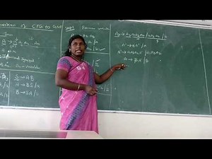TOC Lec 28-Gribach normal form(GNF) conversion - Theory of computation by Deeba Kannan