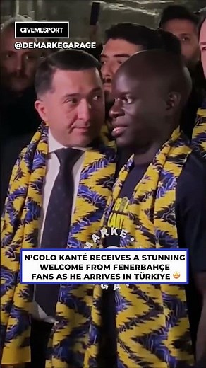 N’Golo Kanté gets a hero’s welcome in Türkiye 👑 #ngolokante #fenerbahce
