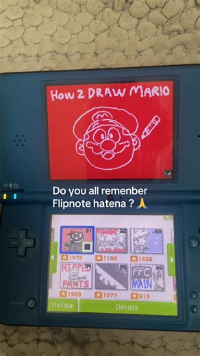 Posting one old Flipnote every day. Were you a Flipnote animator ? #flipnotehatena #flipnotestudio #nintendo #nostalgia
