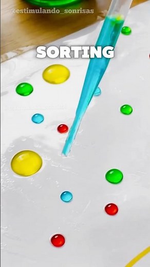 ❤️💧 DIY Water Drop Sorting – Fun, Colorful & Educational! 🎨