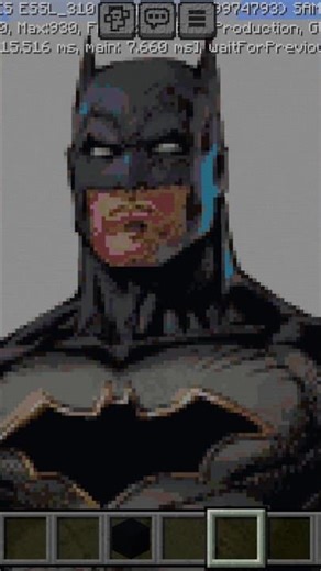 Minecraft BATMAN pixel art || like for hardwork || #Minecraft #batman #dc