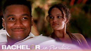 After weeks of building up their feelings, Andrew and Alexe finally confess their love to each other for the first time. See the sweet moment below! | Bachelor Nation