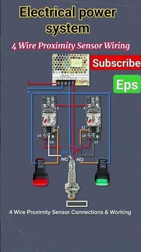 4 wire proximity sensor wiring #electrical