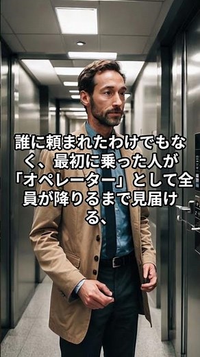 【マナー】日本のエレベーターで、一番最初に乗った人が「してはいけないこと」。#雑学 #豆知識 #マナー #日本文化 #エレベーター