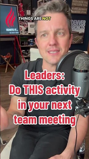 Leadership 101 Team Activity for a Team Meeting | New or Experienced Leaders #engagement #leadership