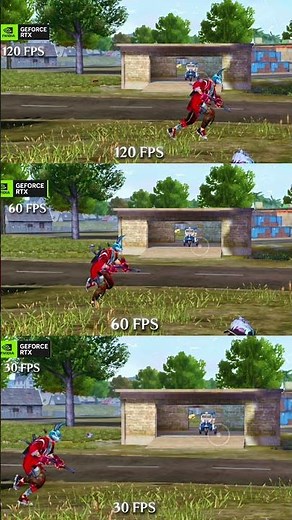 30 vs 60 vs 120 FPS which is best pro gameplay and current you use it🧐🎮 #cyberplex play #free fire