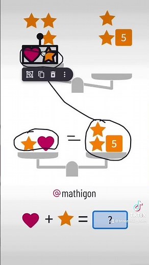 Solving a Picture System of Equations in Mathigon Polypad