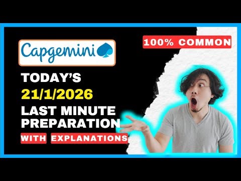 Must Watch || Capgemini Coding Questions 2026 || Capgemini Technical Assessment 2026