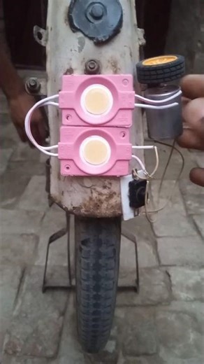 Bicycle New Model Led Light Innovation 🔥 #freeenergy #dcmotor #experiment