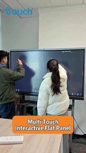 Multi Touch Interactive Flat Panel Display 4K UHD Multi Touch Smart Board Interactive Touch Screen