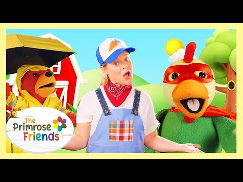 The Cock-A-Doodle-Doo Song 🐓 The Primrose Friends | Song Video for Kids | Nursery Rhymes & Music Fun