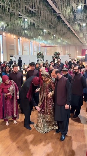 Bride Entry with Family Welcoming Groom 💍✨#BrideEntry #WeddingMoments #FamilyWelcome