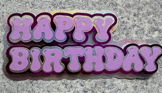 Mum Heart Topper - Etsy