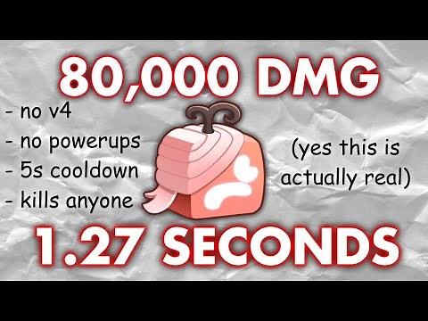 WALLAHI The STRONGEST move ever added to Blox Fruits (one shots buddha v2 in 0.92s..) 💔🥀