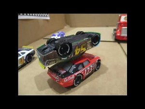 Dinoco 400 Crash Stop Motion Remake
