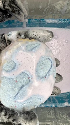 Part 3 of this pretty, silky, purple combo 💜 Please like, comment, share, and follow ☺️🫶🏾 #oddlysatisfyingvideo #cleantokasmr #foryourepage #spongesqueezing #spongesqueezingasmr