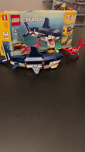 LEGO Creator 3-in-1, Deep Sea Creatures overview! What a sick set! The Great White Shark is actually my favorite animal, and LEGO certainly did this creature justice! #lego #creator #3in1 #trends #views #fyp #foryou #tiktok #shark
